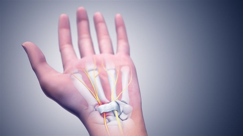 Hình minh họa người bệnh thường gặp tê bì, đau nhức và mất cảm giác ở chân, tay