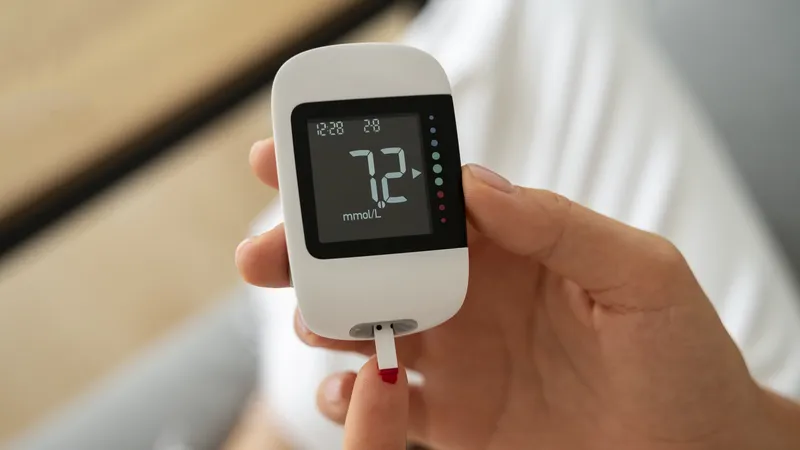 Hình ảnh minh họa test nhanh đường huyết