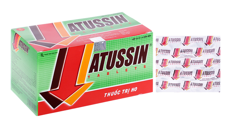Thuốc trị ho Atussin dạng viên