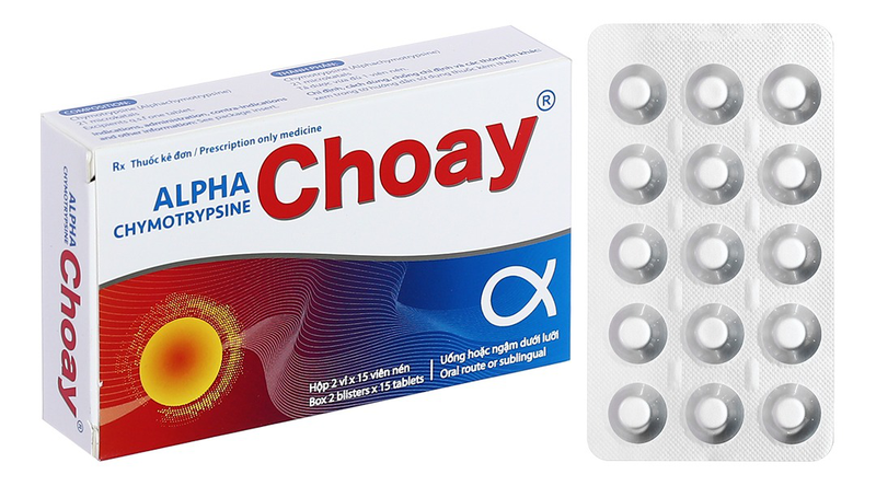 Thuốc Alpha Choay được sử dụng phổ biến để giảm sưng nề và tiêu máu bầm sau chấn thương