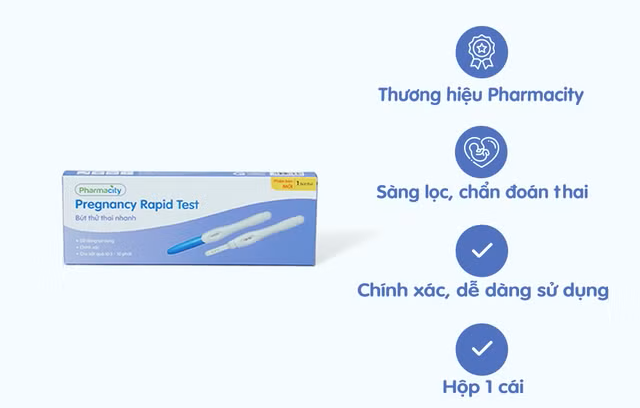 Bút thử thai nhanh Pharmacity