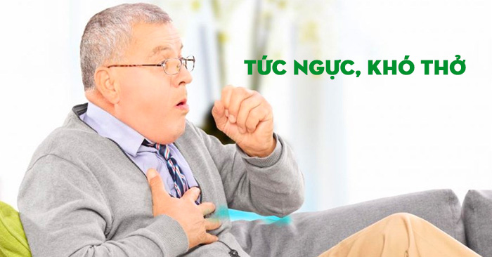 Tức ngực, khó thở- dấu hiệu thường gặp của người bị suy tim