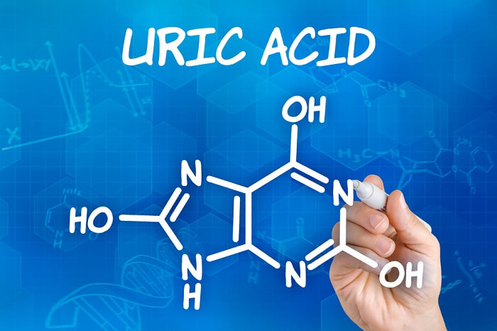 Acid uric có công thức hóa học là C5H4N4O3, luôn tồn tại trong cơ thể 