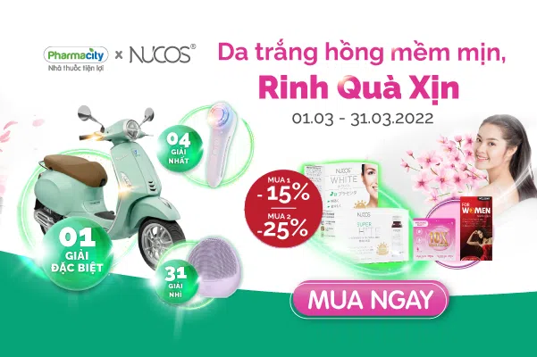 Tháng 03 này, mua Profa tại Pharmacity để nhận ưu đãi hấp dẫn và cơ hội trúng xe Vespa, máy chăm sóc da cùng nhiều giải thưởng giá trị!