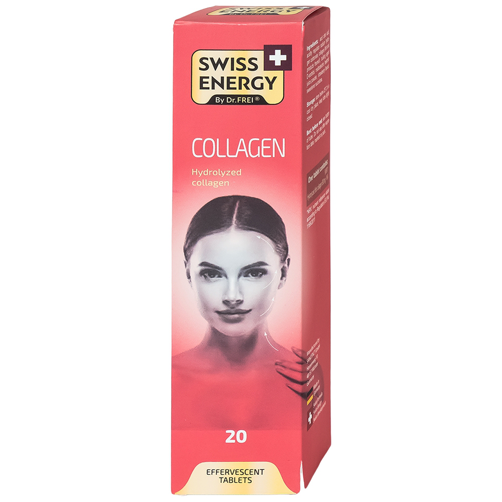 Viên Sủi Swiss Energy Collagen (20 Viên) | Đẹp Da, Ngăn Lão Hóa