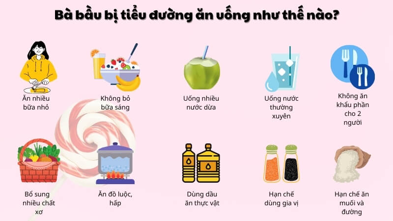 Điều gì nên uống khi bị tiểu đường thai kỳ?