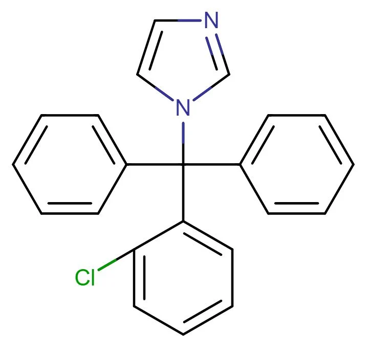 Công thức hóa học thuốc Clotrimazol