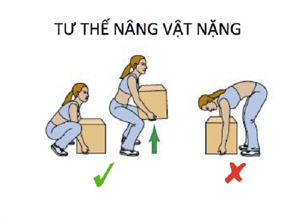 Bê vật nặng đúng cách