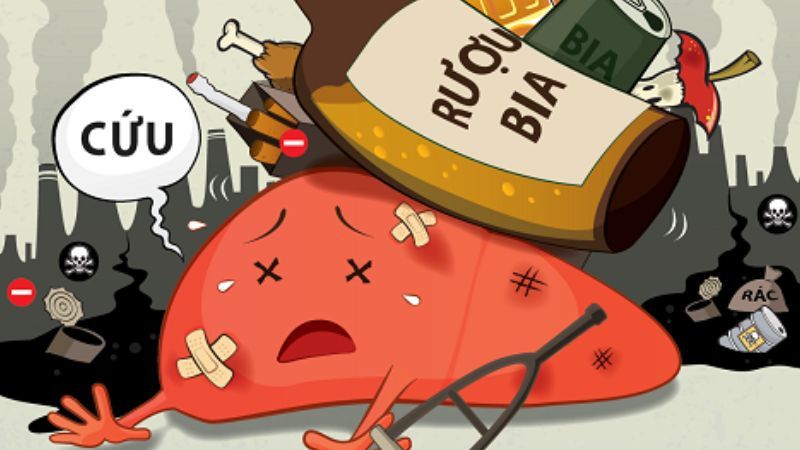 Thói quen lạm dụng rượu bia và thuốc lá là nguyên nhân chính khiến nam giới dễ mắc ung thư gan 