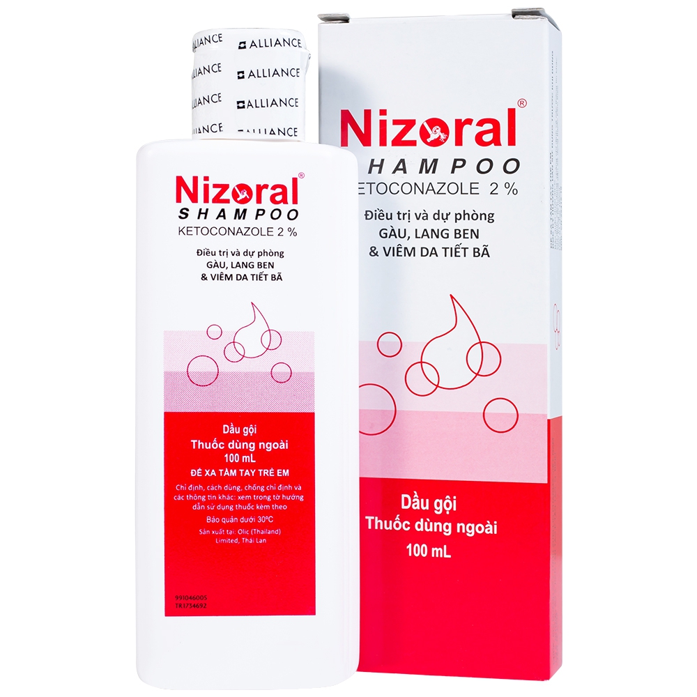 Dầu gội Nizoral có chứa ketoconazole trị gàu do nấm