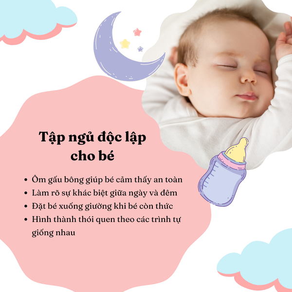 Cha mẹ nên tập cho bé thói quen tự ngủ