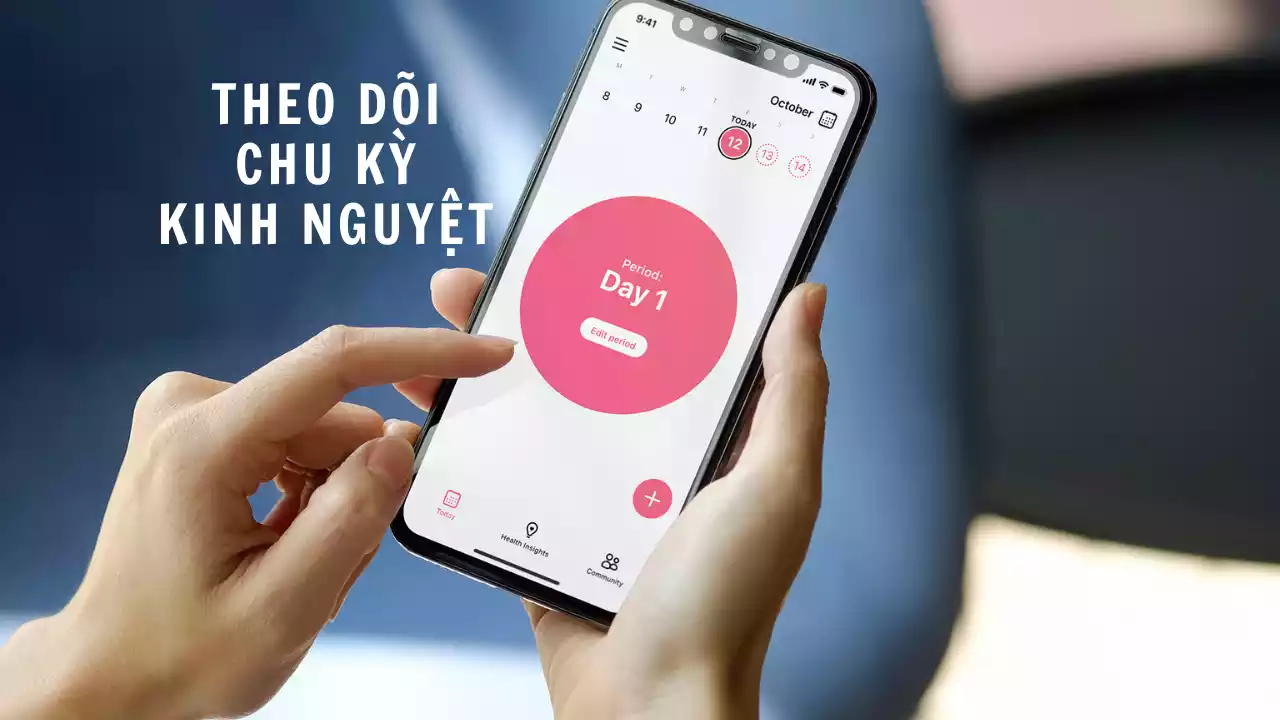 Sử dụng ứng dụng điện thoại giúp việc theo dõi vòng kinh trở nên đơn giản và chính xác hơn