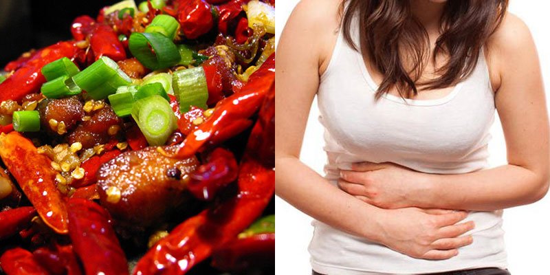 Ăn nhiều thức ăn cay nóng làm tăng nguy cơ loét đường tiêu hóa