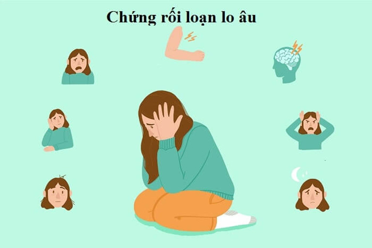 Người bị rối loạn lo âu thường có các biểu hiện căng thẳng, mệt mỏi, khó ngủ,..