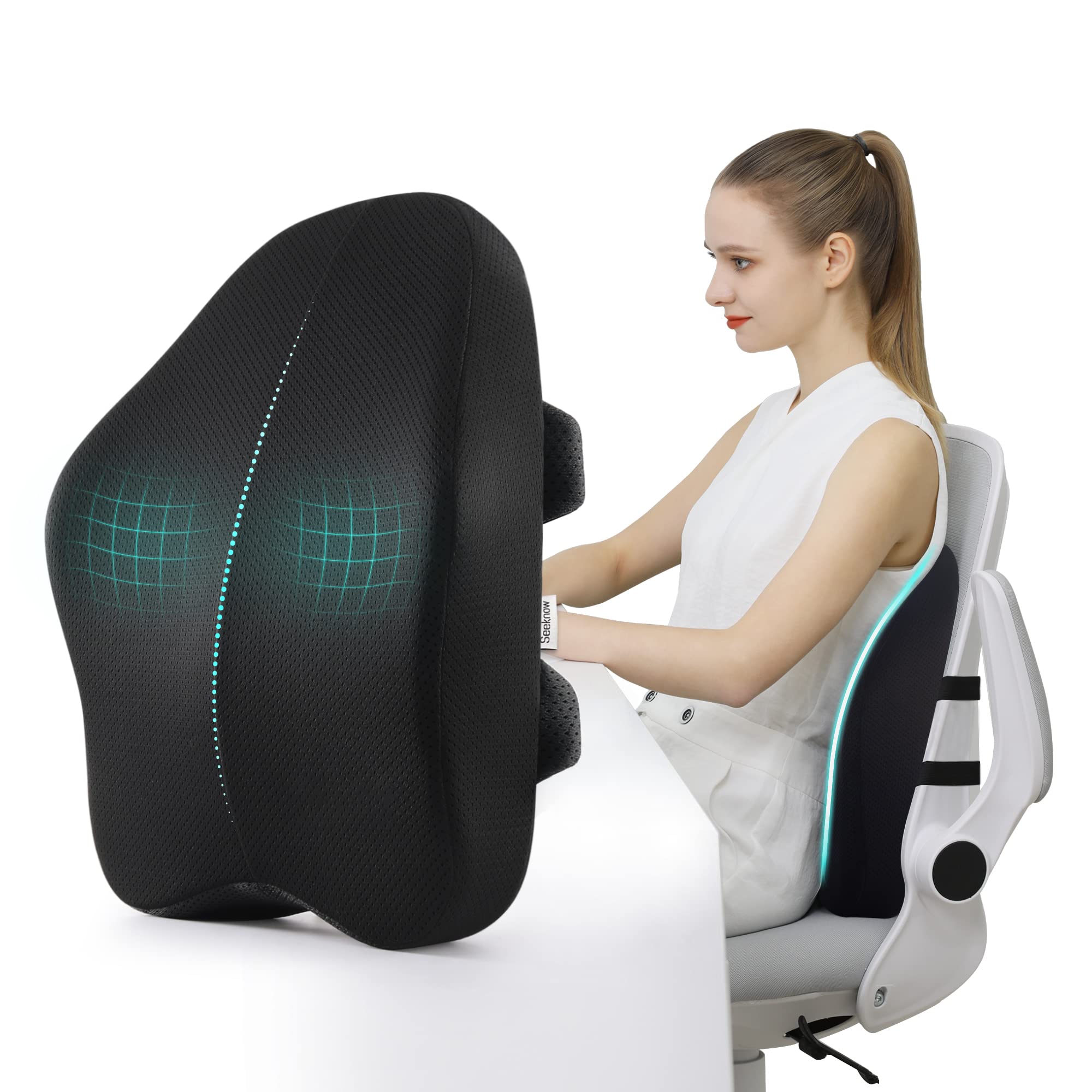 Đệm lưng ergonomic khuyến khích tư thế ngồi đúng