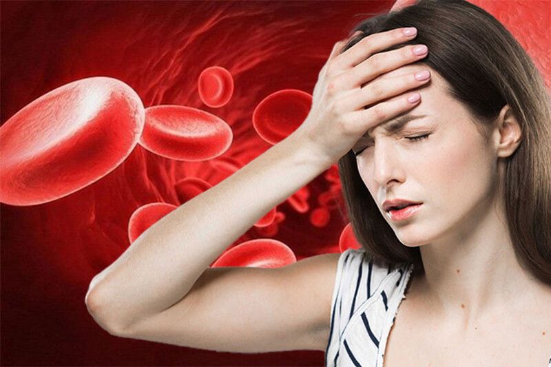 Thiếu máu làm thay đổi màu sắc và tính chất tự nhiên của máu kinh 