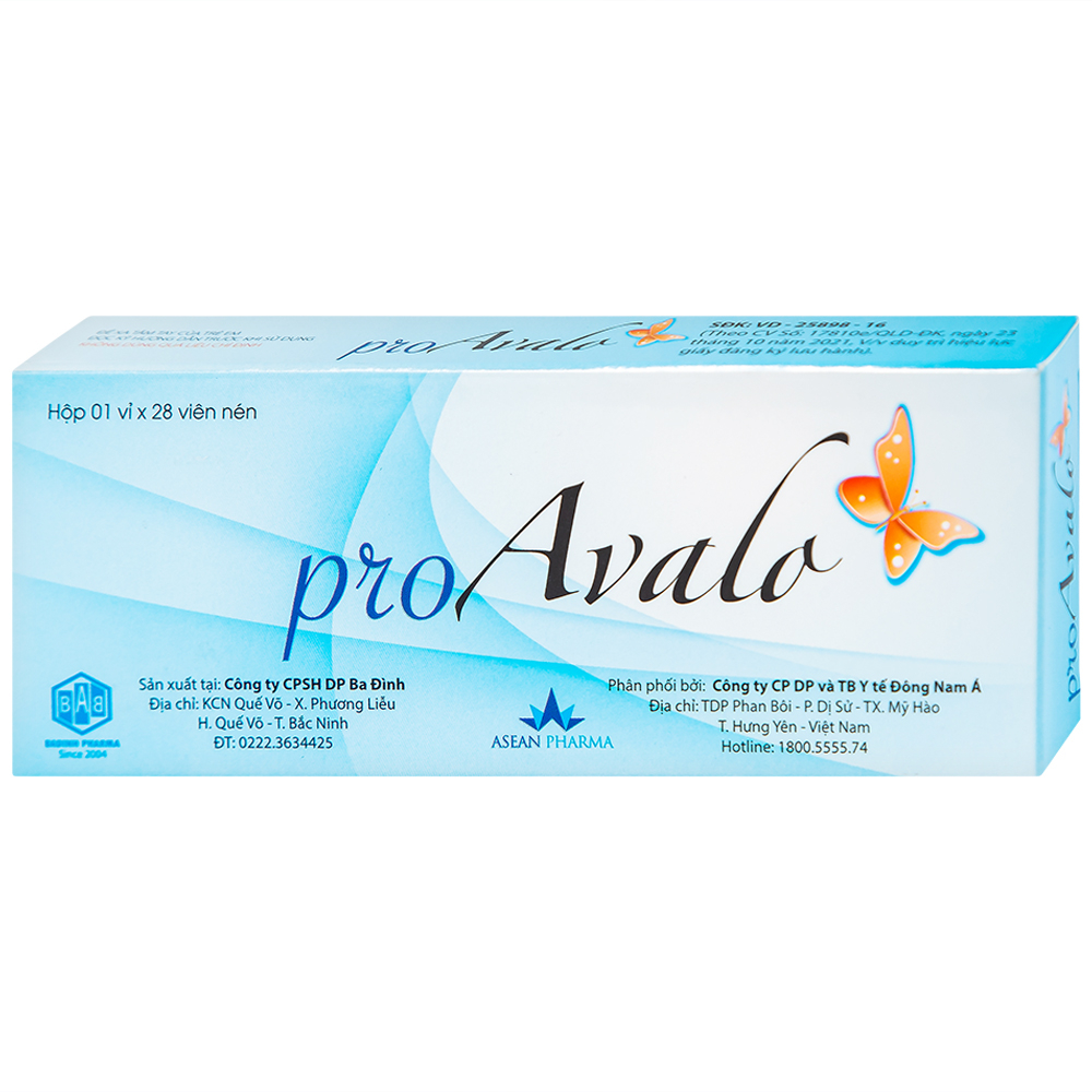 Pro Avalo 0.03mg - Thuốc tránh thai hàng ngày (28 viên)