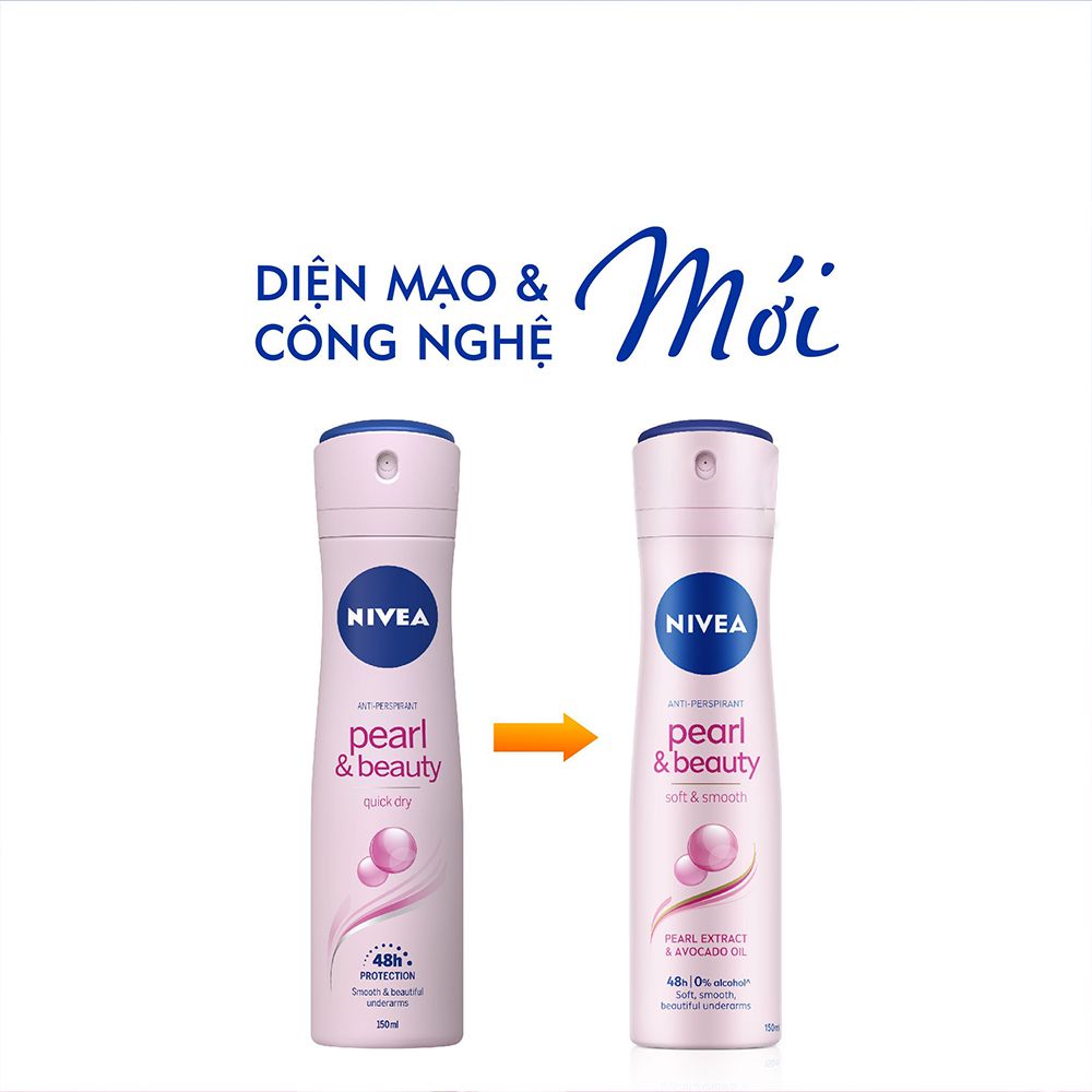 Xịt Ngăn Mùi NIVEA Ngọc Trai Quyến Rũ (chai 150ml)