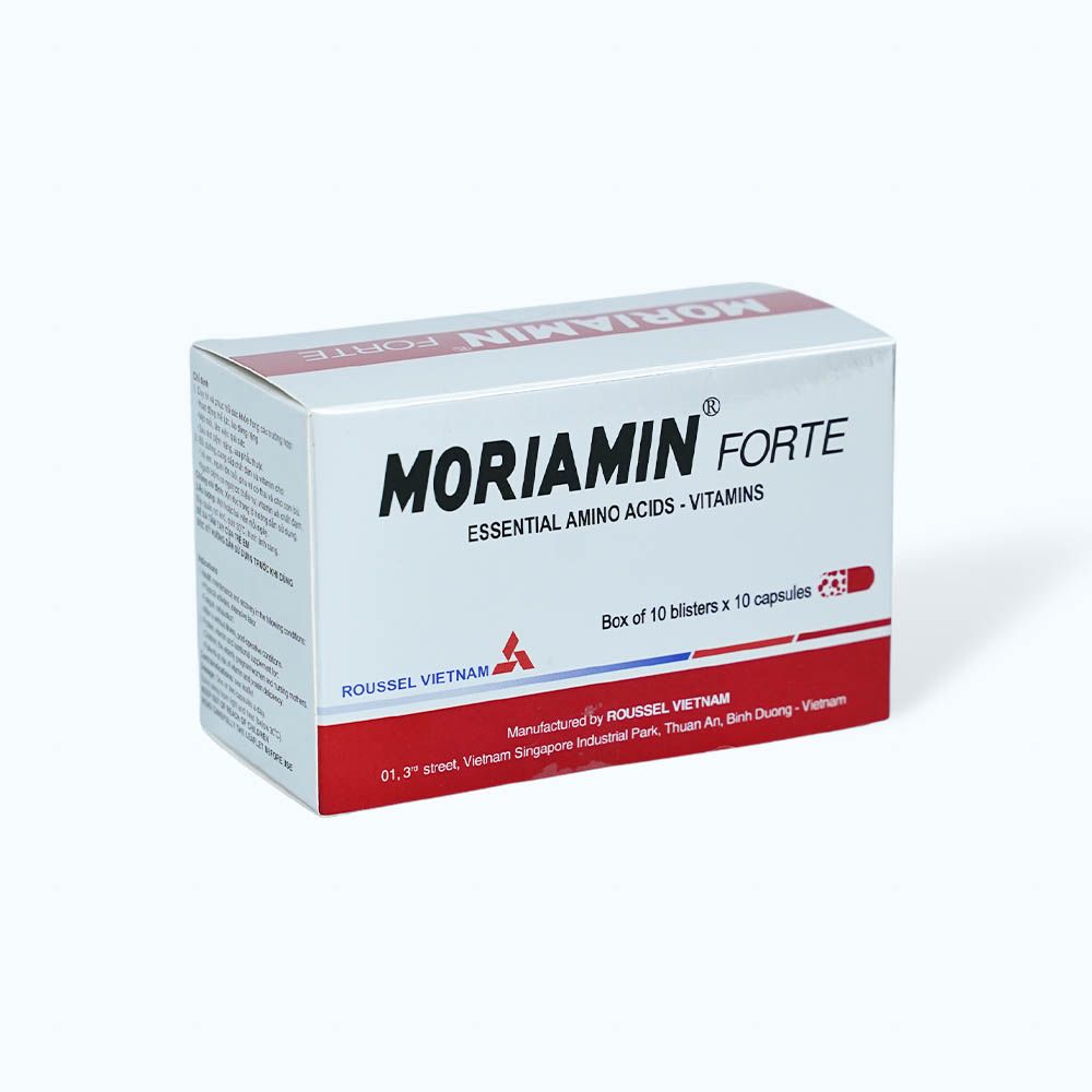 Viên nang Moriamin Forte bổ sung vitamin, duy trì và phục hồi sức khỏe (10 vỉ x 10 viên)