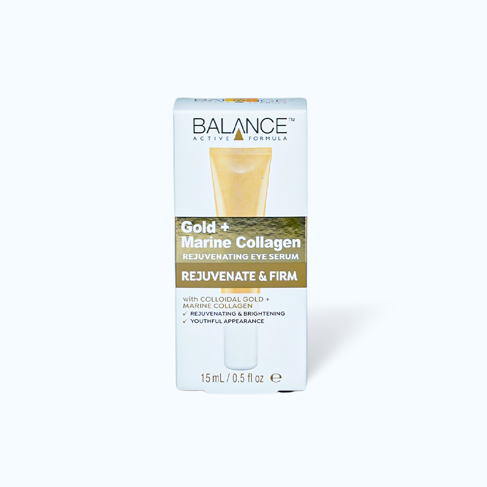 Kem Mắt BALANCE Gold Collagen Rejuvenating hỗ trợ giảm thâm (Tuýp 15ml)