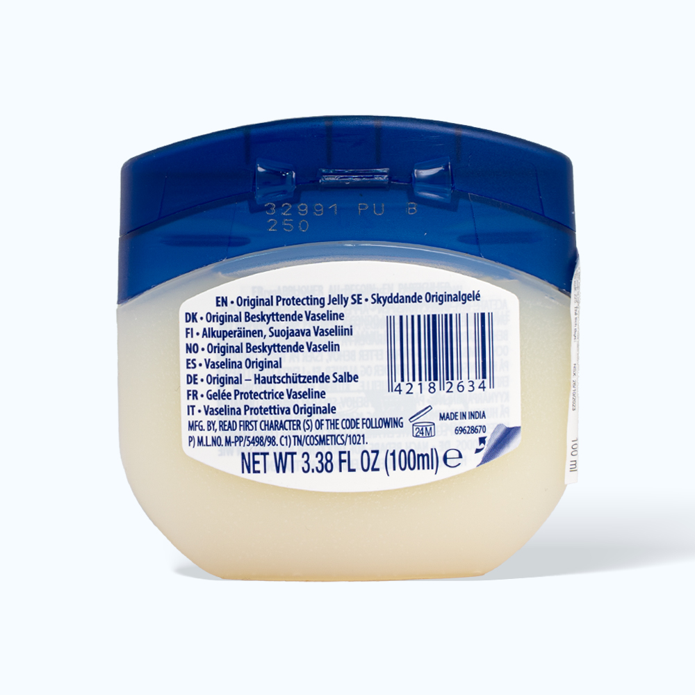 Sáp dưỡng ẩm Vaseline Pure Petroleum Jelly Original (100ml)