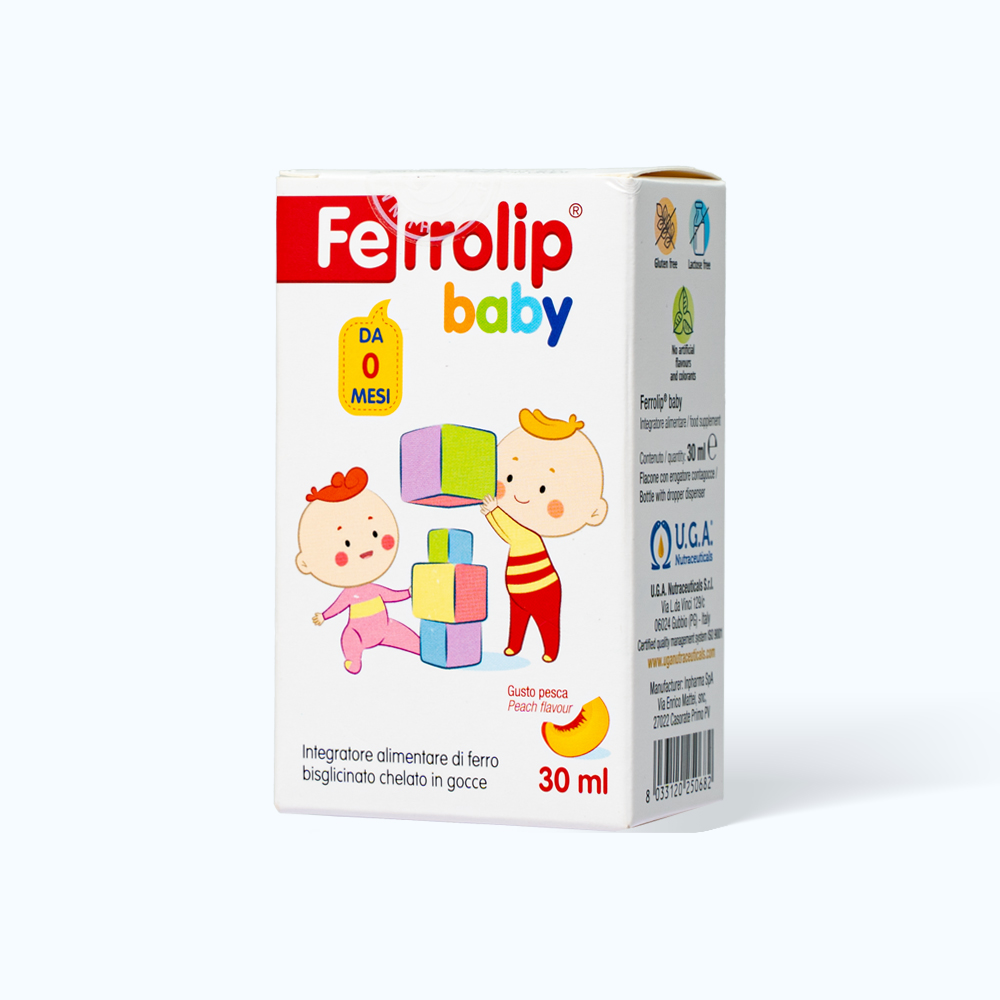 Siro FERROLIP Baby bổ sung sắt hữu cơ (Lọ 30ml)