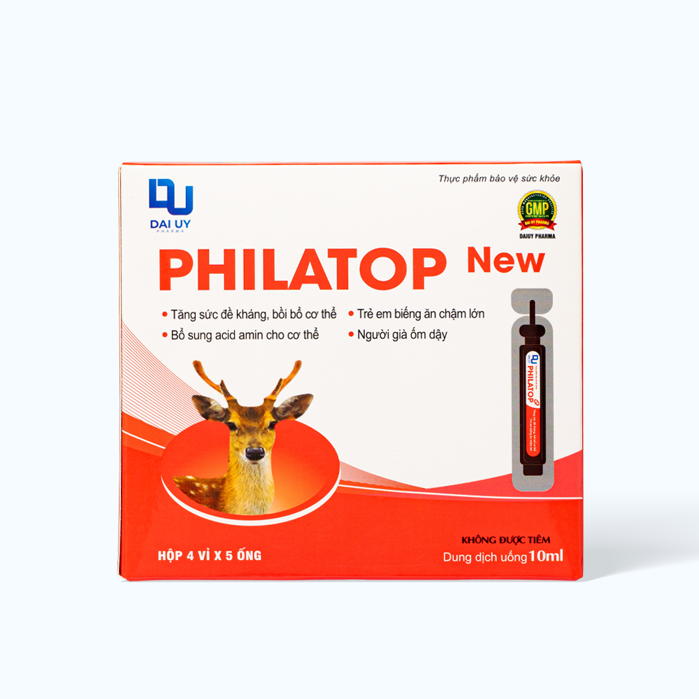 Dung dịch uống Đại Uy Philatop New bồi bổ sức khỏe (Hộp 20 ống x 10ml)