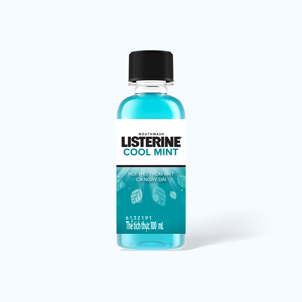 Nước Súc Miệng LISTERINE Cool Mint Hơi Thở Thơm Mát (Chai 100ml)