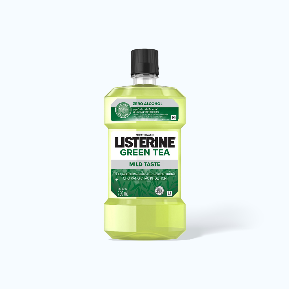 Nước Súc Miệng LISTERINE Green Tea Cho Răng Chắc Khỏe (Chai 750ml)