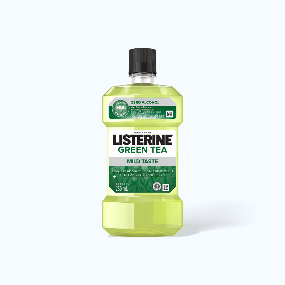 Nước Súc Miệng LISTERINE Green Tea Cho Răng Chắc Khỏe (Chai 250ml)