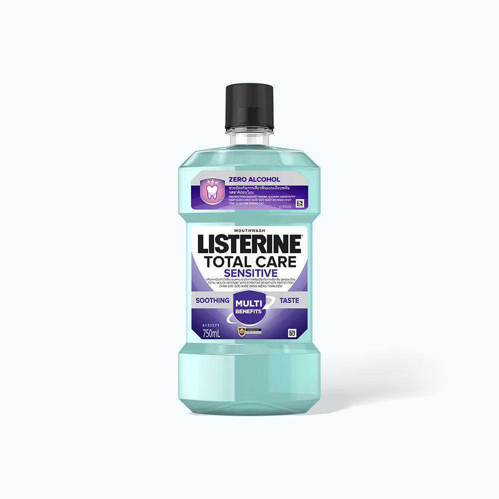 Nước Súc Miệng LISTERINE Total Care Sensititve Cho Răng Nhạy Cảm (Chai 750ml)