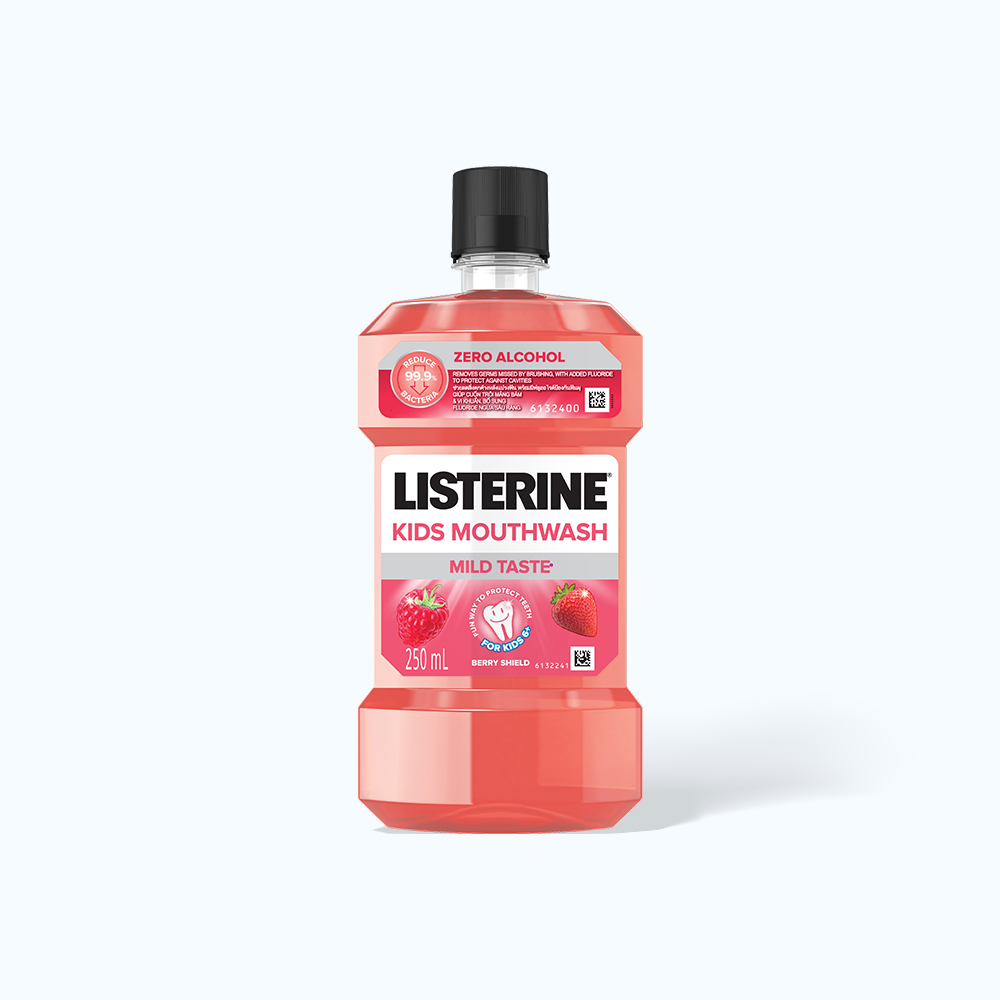 Nước Súc Miệng Trẻ Em LISTERINE Vị Không Cay (Chai 250ml)