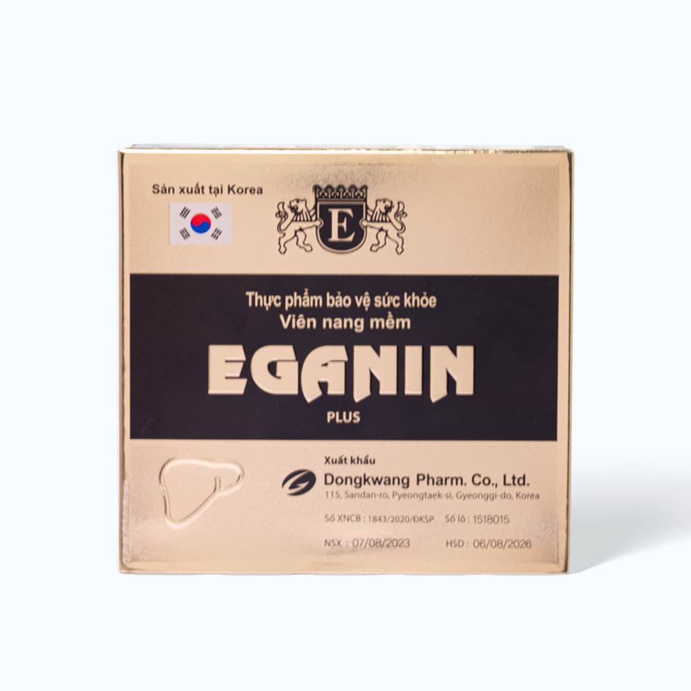 Viên uống DongKwang Eganin hỗ trợ giải độc gan (12 vỉ x 5 viên)