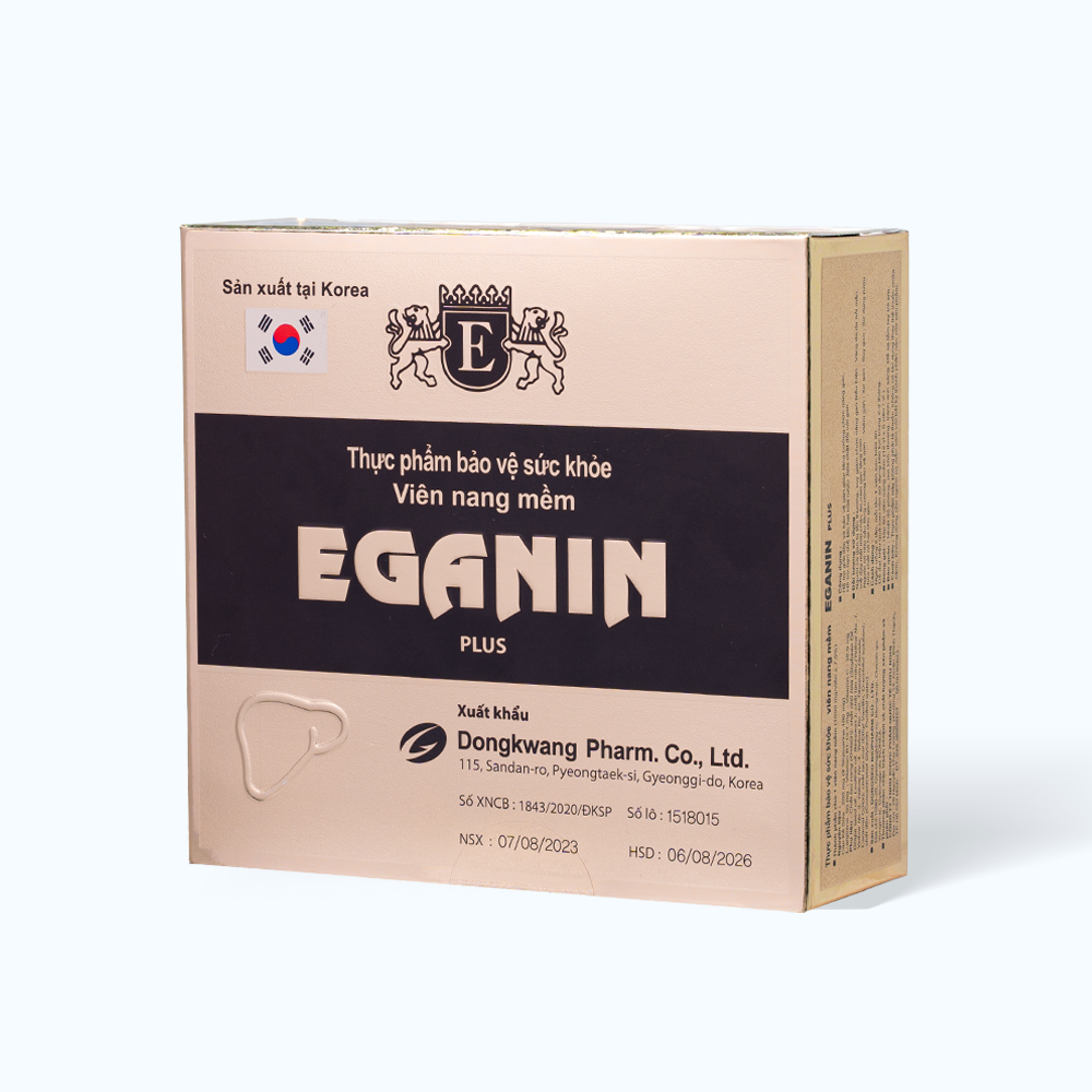 Viên uống DongKwang Eganin hỗ trợ giải độc gan (12 vỉ x 5 viên)