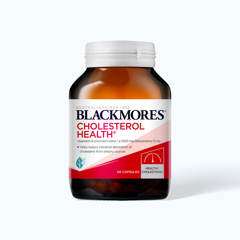 Viên uống Blackmores Cholesterol Health hỗ trợ giảm cholesterol (Hộp 60 viên)