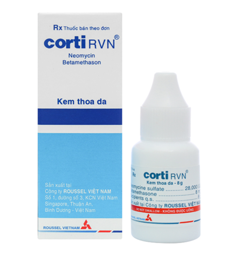 Thuốc dùng ngoài Corti Rvn Roussel trị viêm da đáp ứng với ...