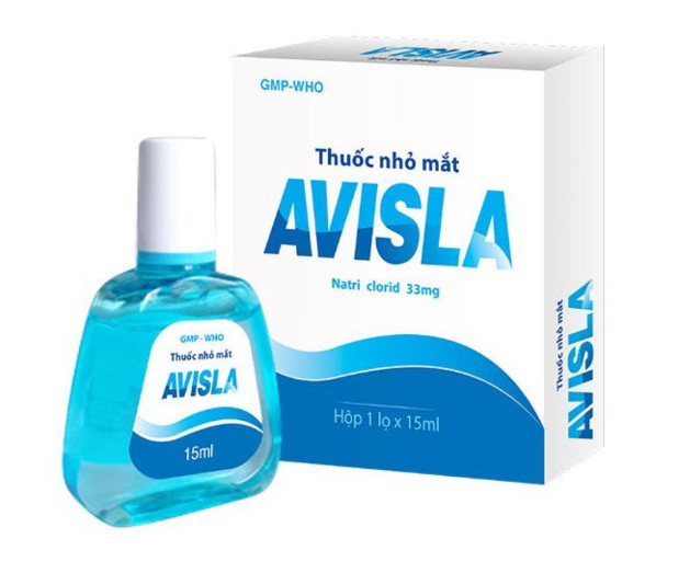 Thuốc nhỏ mắt AVISLA mỏi mắt, khô mắt, phòng ngừa các bệnh về mắt (chai 15ml)