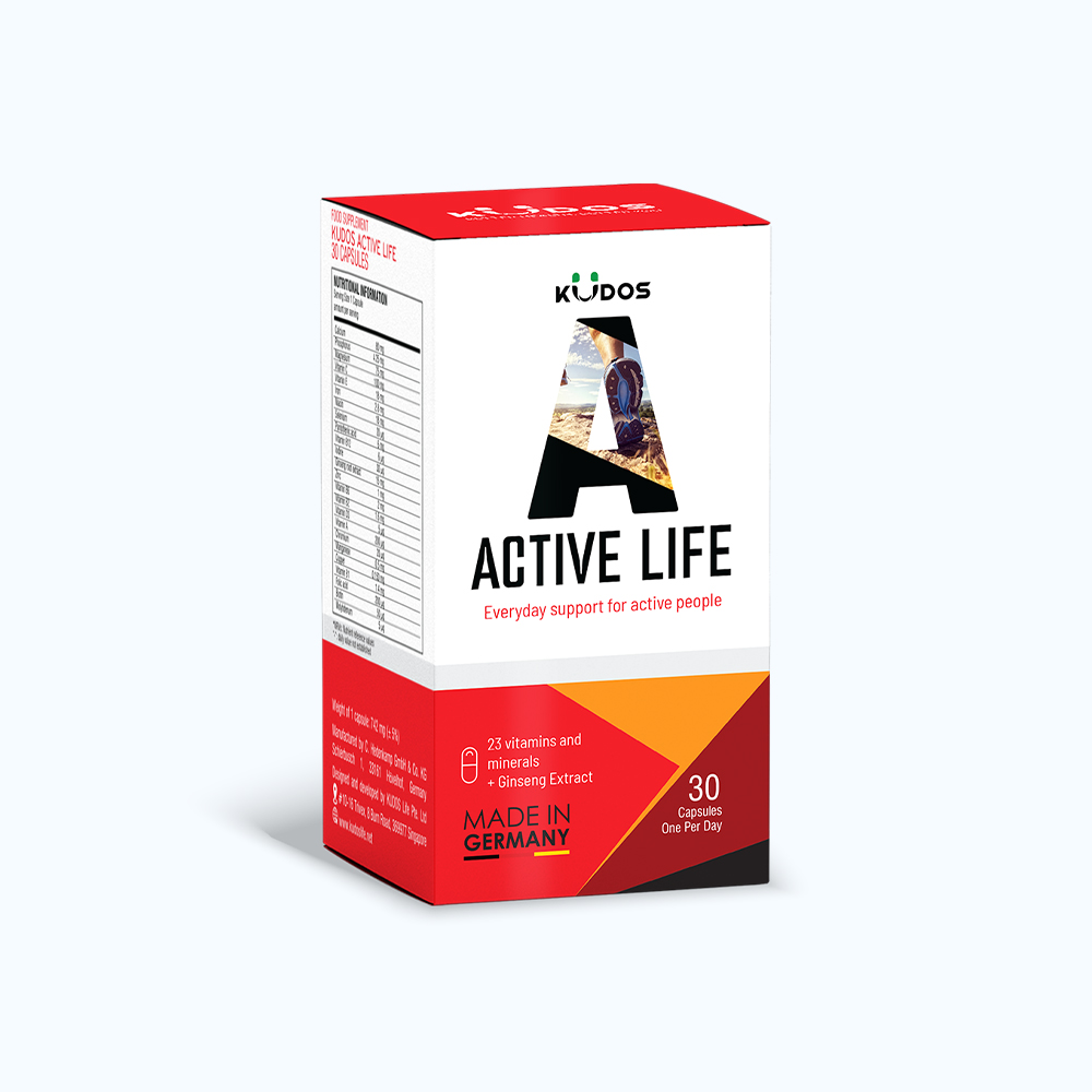 Viên uống Kudos Active Life bổ sung vitamin và khoáng chất (Hộp 30 viên)