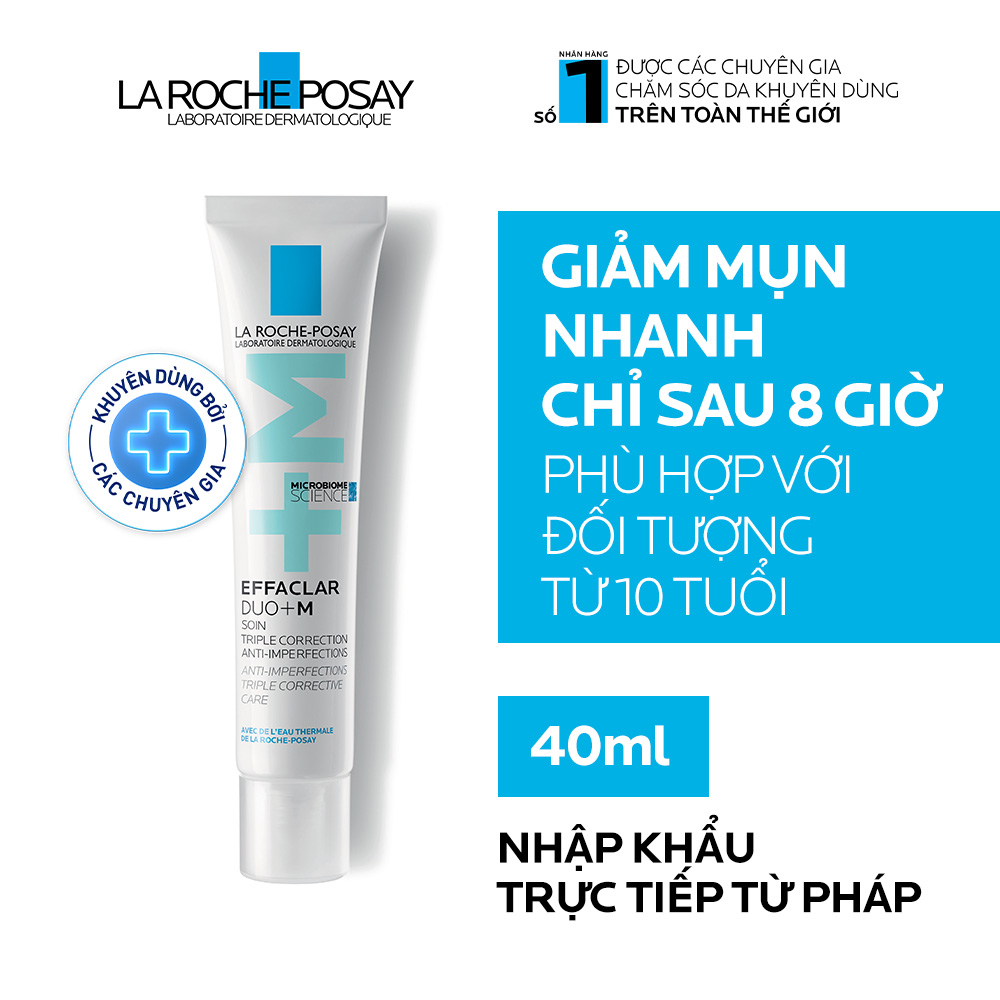 Kem hỗ trợ giảm mụn LA ROCHE POSAY Effaclar Duo+ (Tuýp 40ml)