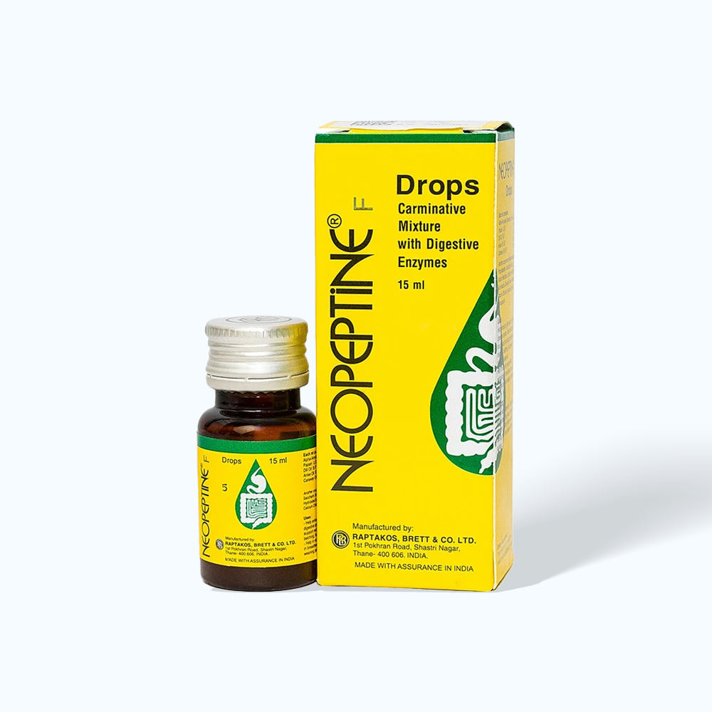 Siro Neopeptine F Drops (Chai 15ml) giúp hỗ trợ tiêu hóa cho trẻ em