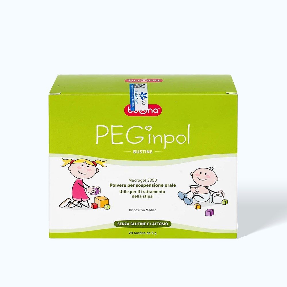 Bột uống Nhuận Tràng BUONA Peginpol (Hộp 20 gói x5g)