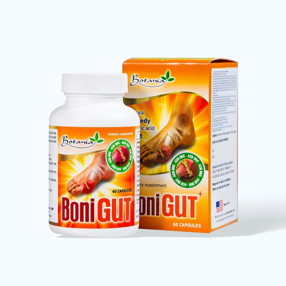 Viên uống Boni Gout hỗ trợ giảm gút (Hộp 60 viên)