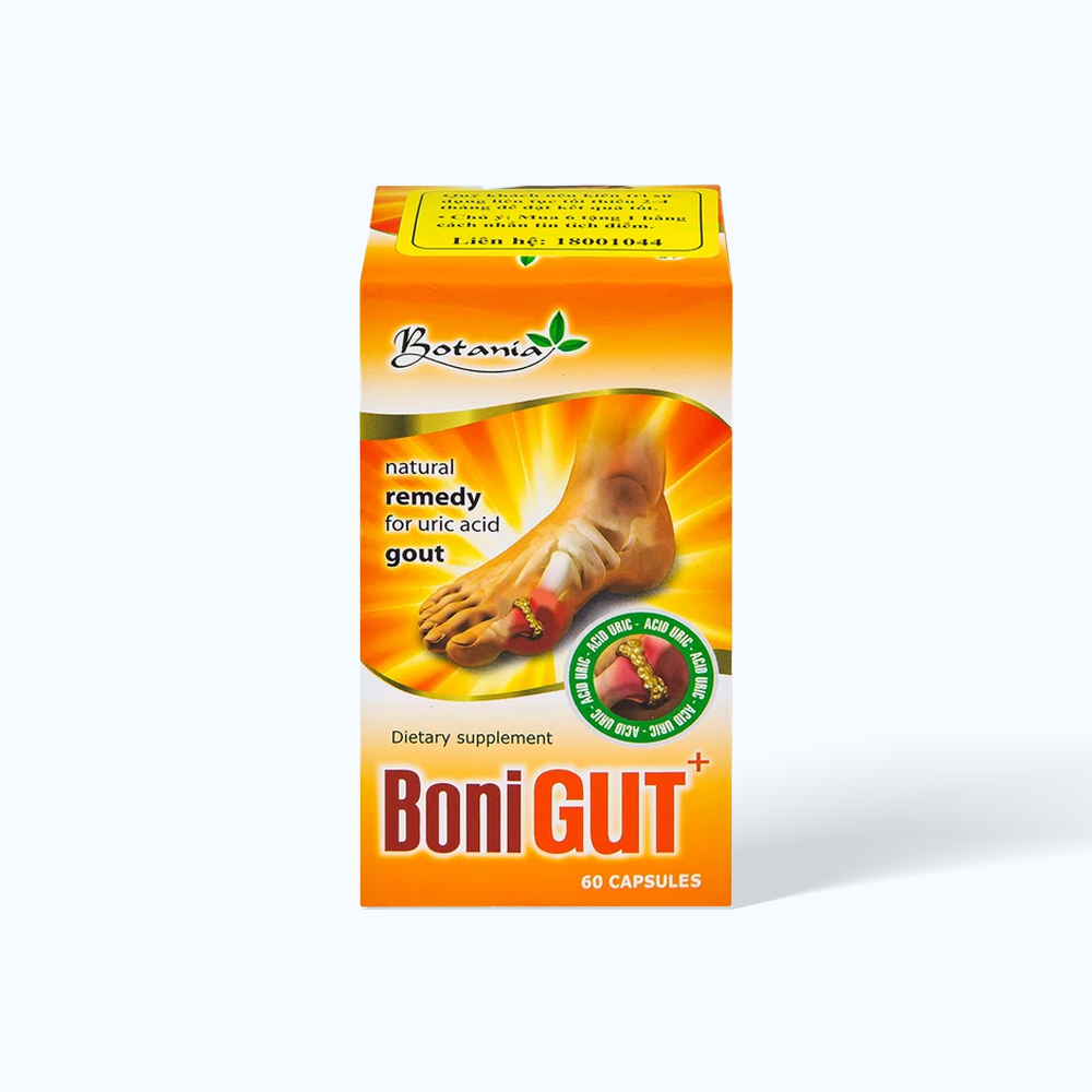 Viên uống Boni Gout hỗ trợ giảm gút (Hộp 60 viên)