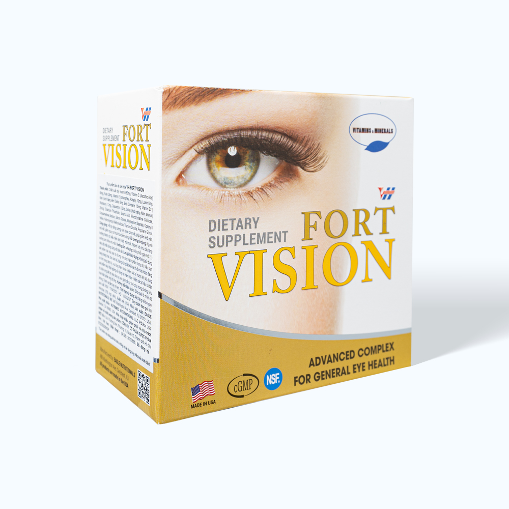 Viên uống VH-Fort Vision hỗ trợ mắt (Hộp 60 viên)