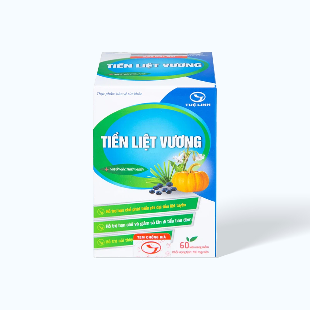 Viên uống Tuệ Linh Tiền Liệt Vương hỗ trợ tiền liệt tuyến (Hộp 60 Viên)