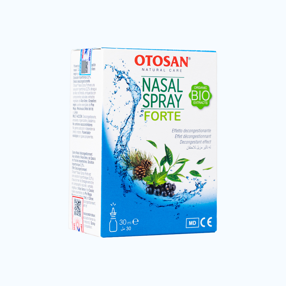 Dung dịch xịt mũi OTOSAN Nasal Spray Forte hỗ trợ điều trị viêm mũi, viêm xoang (Chai 30ml)