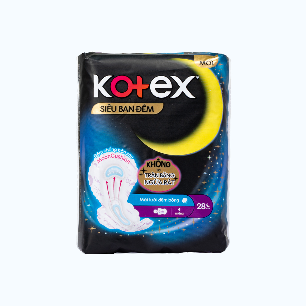 Băng vệ sinh siêu mỏng cánh ban đêm Kotex Style (4 miếng/gói)