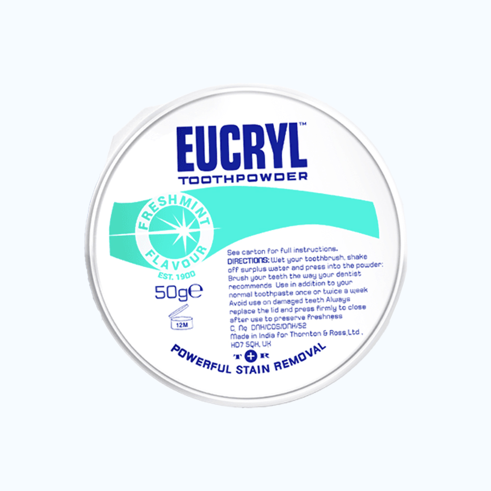 Bột Hỗ Trợ Tẩy Trắng Răng EUCRYL Toothpowder hũ 50g