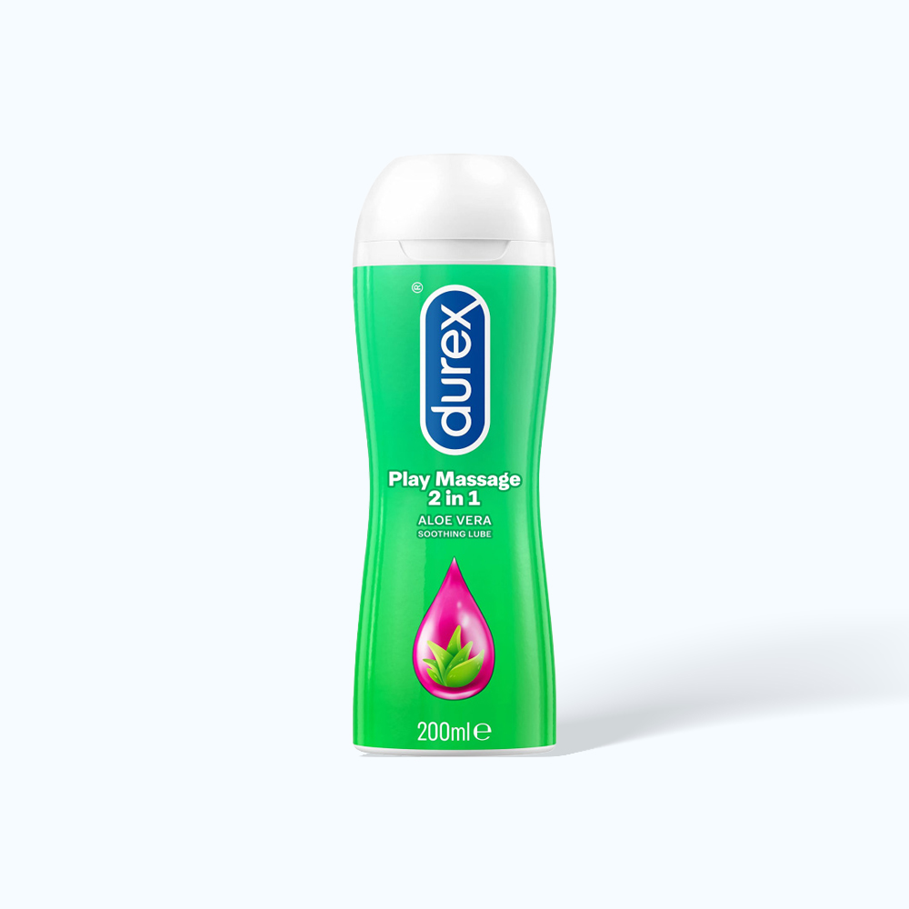 Gel bôi trơn DUREX Play Massage 2in1 làm tăng độ ẩm âm đạo chứa Vitamin E giúp bảo vệ da (200ml)