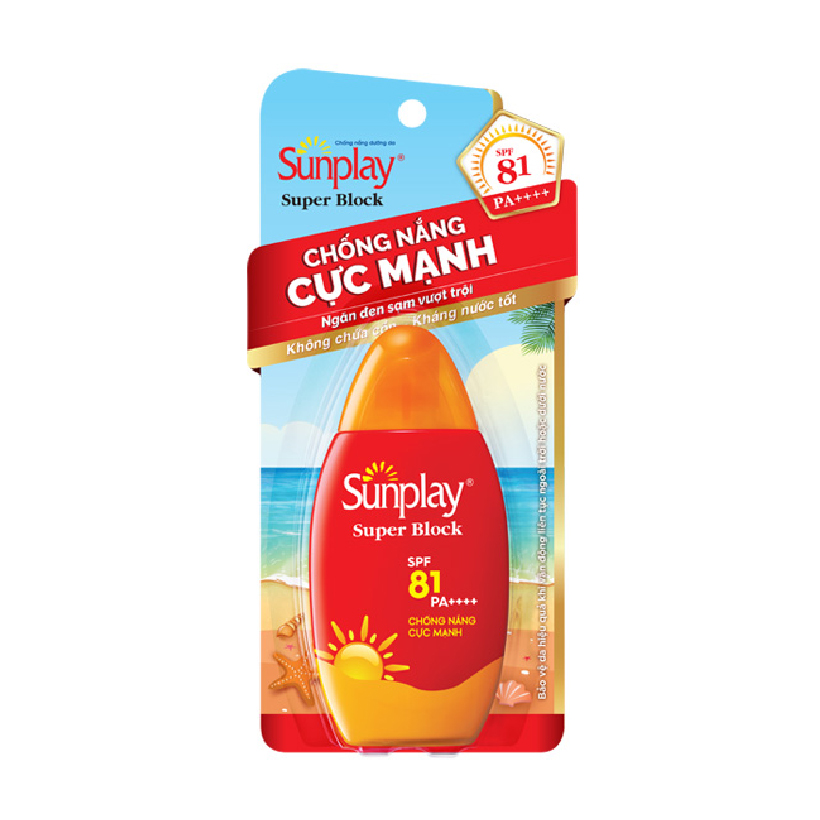 Sữa Chống Nắng SUNPLAY Super Block Cho Da Mặt Và Toàn Thân SPF81 PA++++ ( Tuýp 70g)